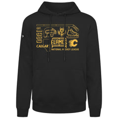 Calgary Flames Levelwear Podium Campaign Pullover Hoodie Black