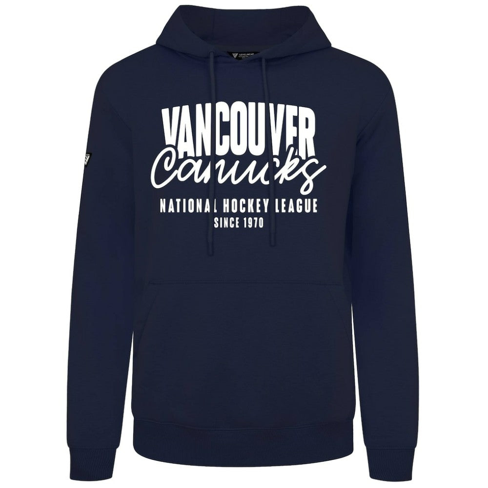 Vancouver Canucks Levelwear Podium Response Pullover Hoodie Navy