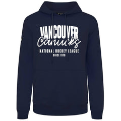 Vancouver Canucks Levelwear Podium Response Pullover Hoodie Navy