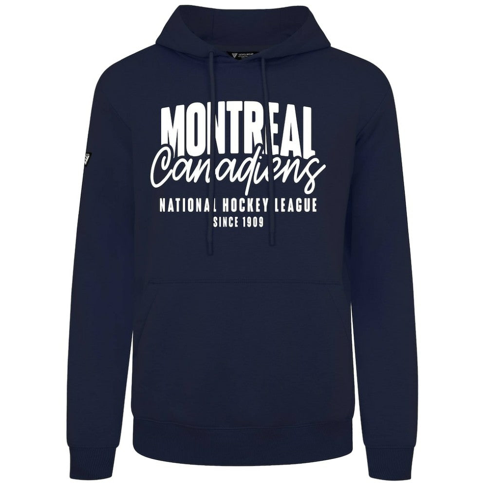 Montreal Canadiens Levelwear Podium Response Pullover Hoodie Navy