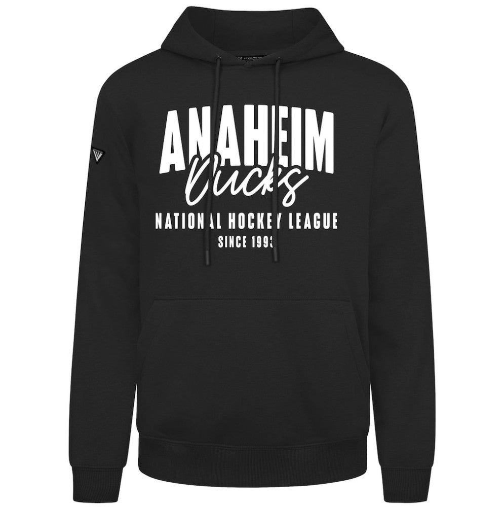 Anaheim Ducks Levelwear Podium Response Pullover Hoodie Black