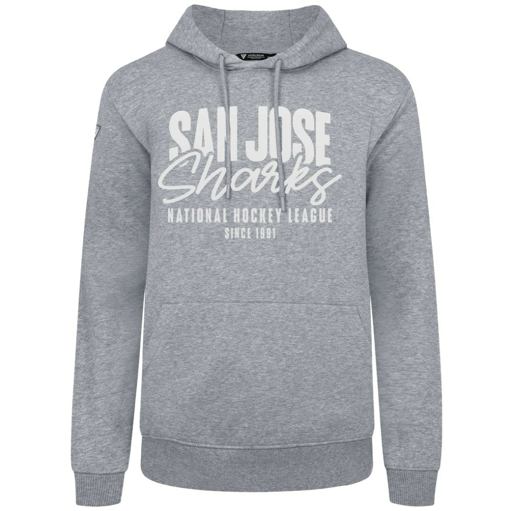 San Jose Sharks Levelwear Podium Response Pullover Hoodie Gray