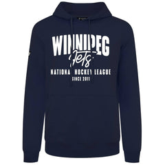 Winnipeg Jets Levelwear Podium Response Pullover Hoodie Navy
