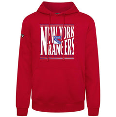 New York Rangers Levelwear Podium Powerhouse Pullover Hoodie Red