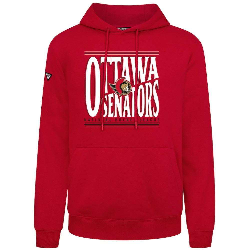 Ottawa Senators Levelwear Podium Powerhouse Pullover Hoodie Red