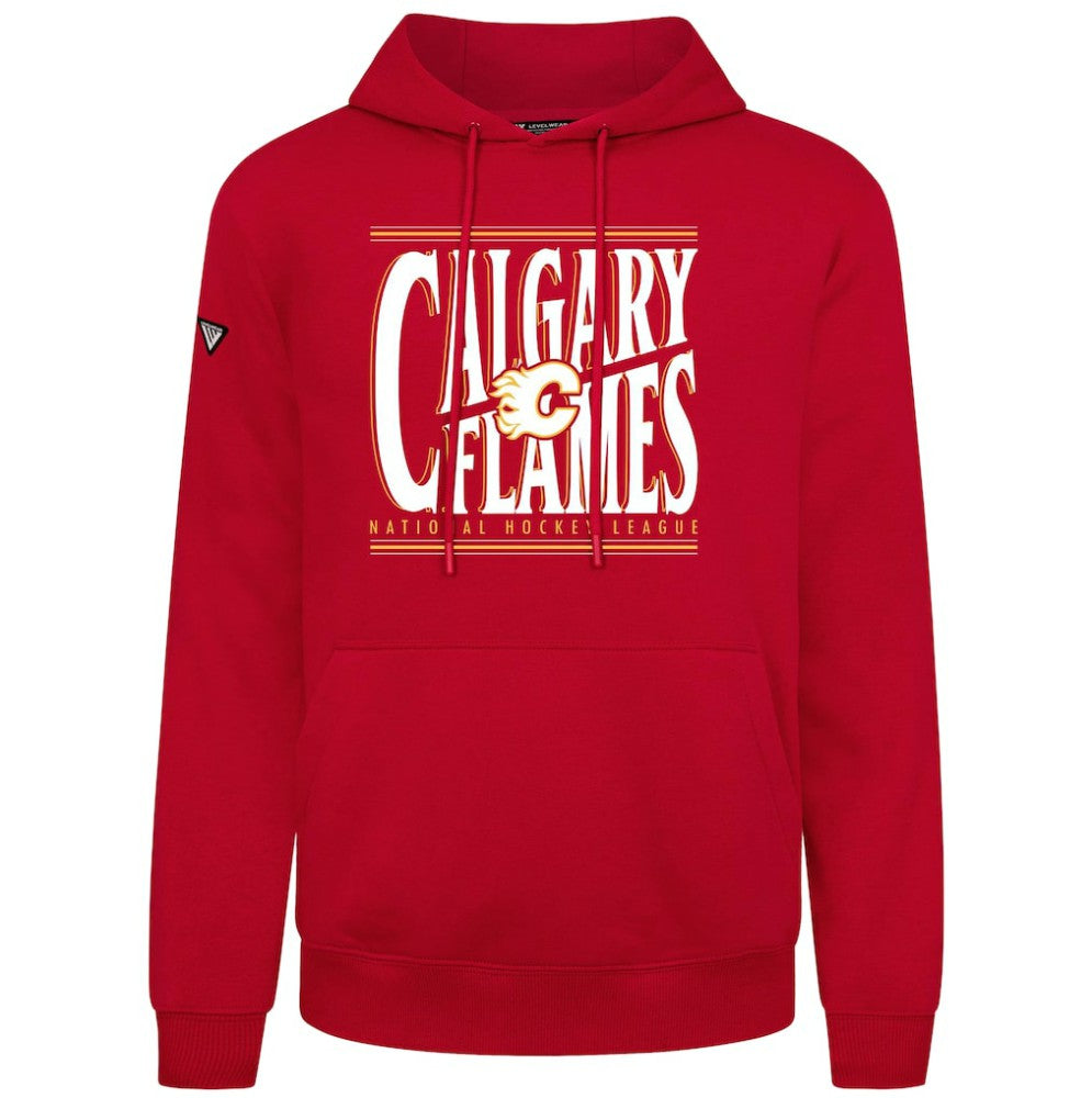 Calgary Flames Levelwear Podium Powerhouse Pullover Hoodie Red