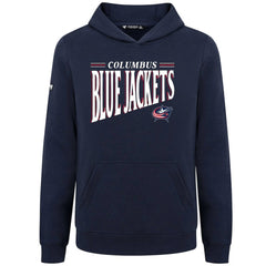 Columbus Blue Jackets Levelwear Youth Jr Podium Tally Pullover Hoodie Navy