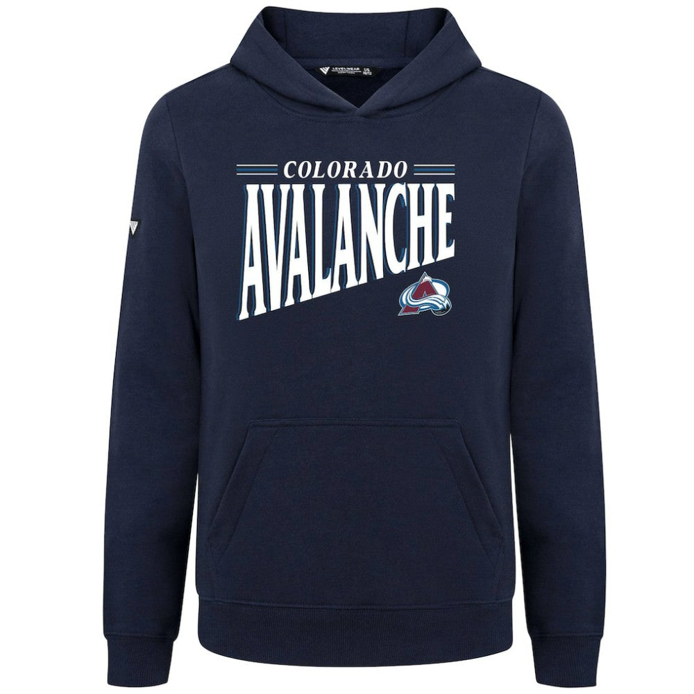 Colorado Avalanche Levelwear Youth Jr Podium Tally Pullover Hoodie Navy
