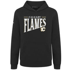 Calgary Flames Levelwear Youth Jr Podium Tally Pullover Hoodie Black