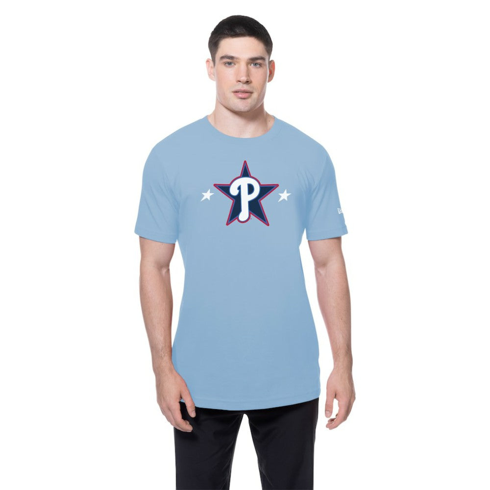 Philadelphia Phillies 2025 MLB All-Star Game Workout T-Shirt Light Blue | New Era