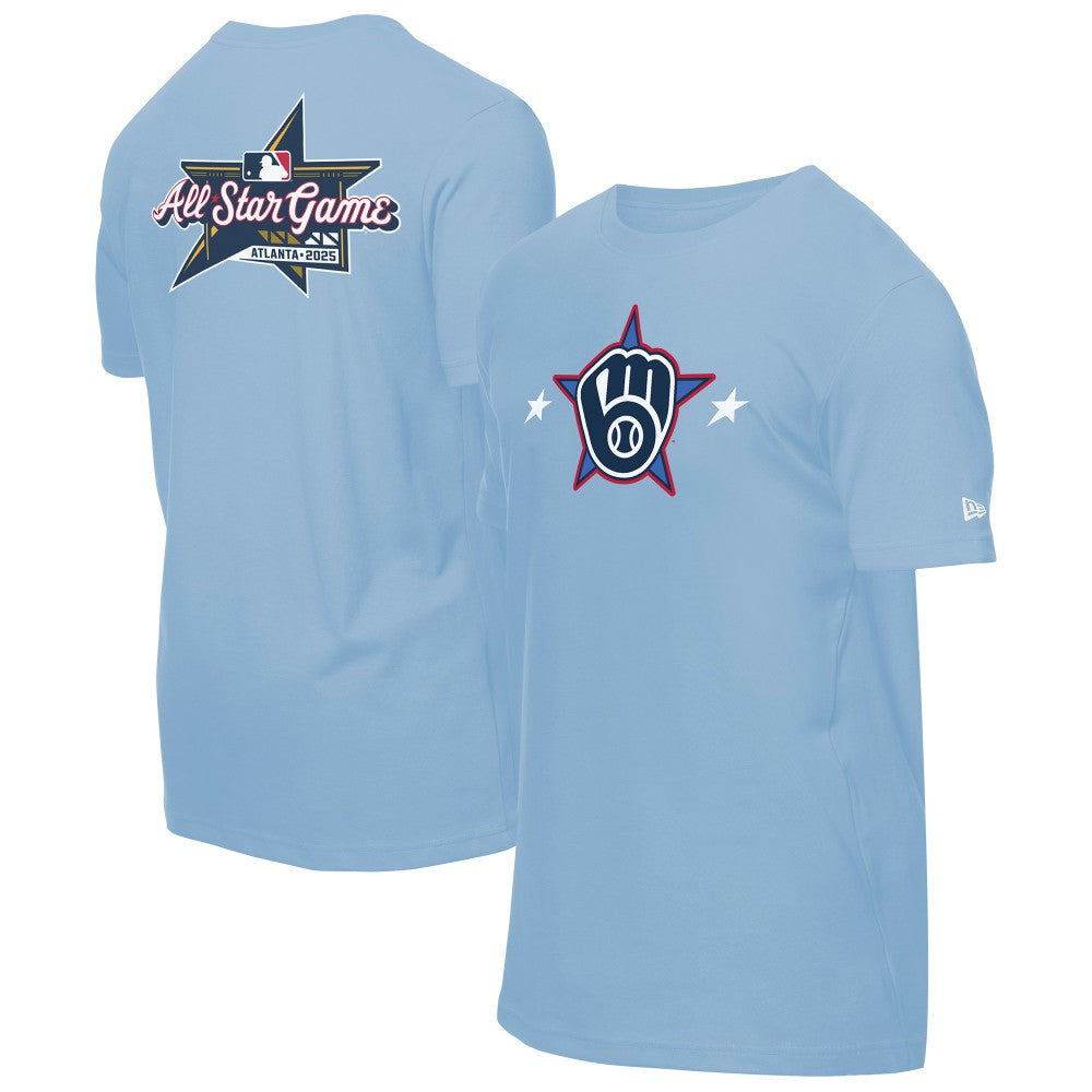 Milwaukee Brewers 2025 MLB All-Star Game Workout T-Shirt Light Blue | New Era