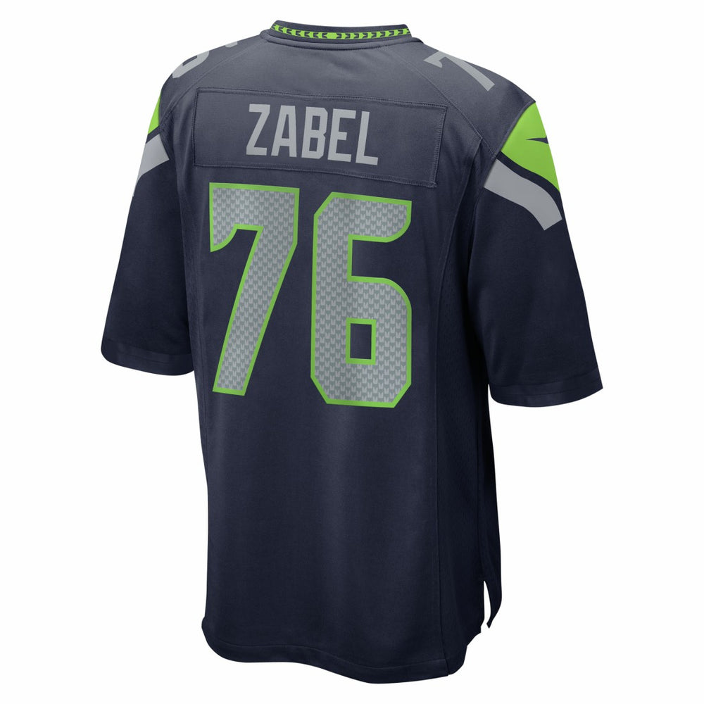 Grey Zabel Seattle Seahawks 2025 NFL Draft First Round Pick Game Jersey - College Navy