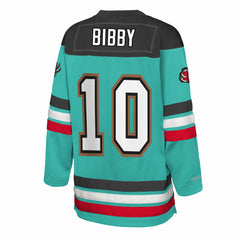 Mike Bibby Memphis Grizzlies Youth Maxxed Out 2.0 Fashion Hockey Jersey - Turquoise