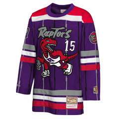 Vince Carter Toronto Raptors Youth Maxxed Out 2.0 Fashion Hockey Jersey - Purple