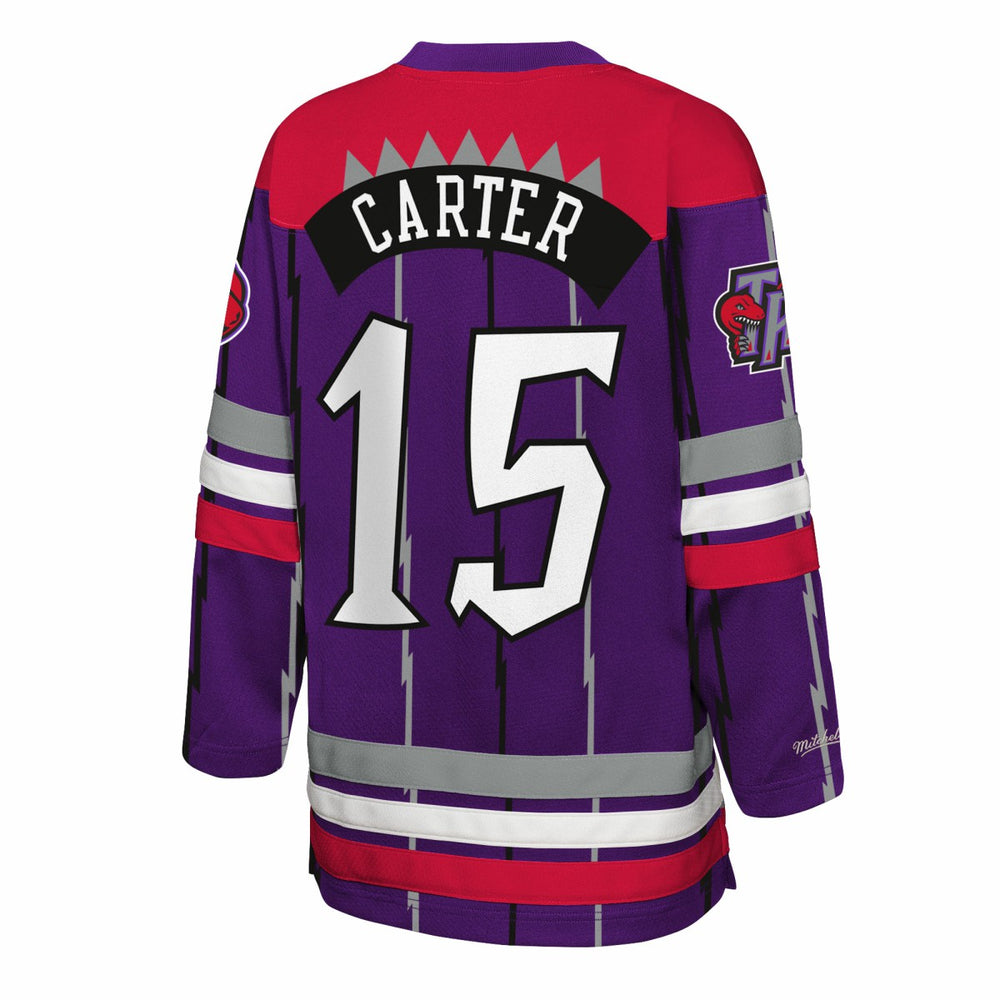 Vince Carter Toronto Raptors Youth Maxxed Out 2.0 Fashion Hockey Jersey - Purple