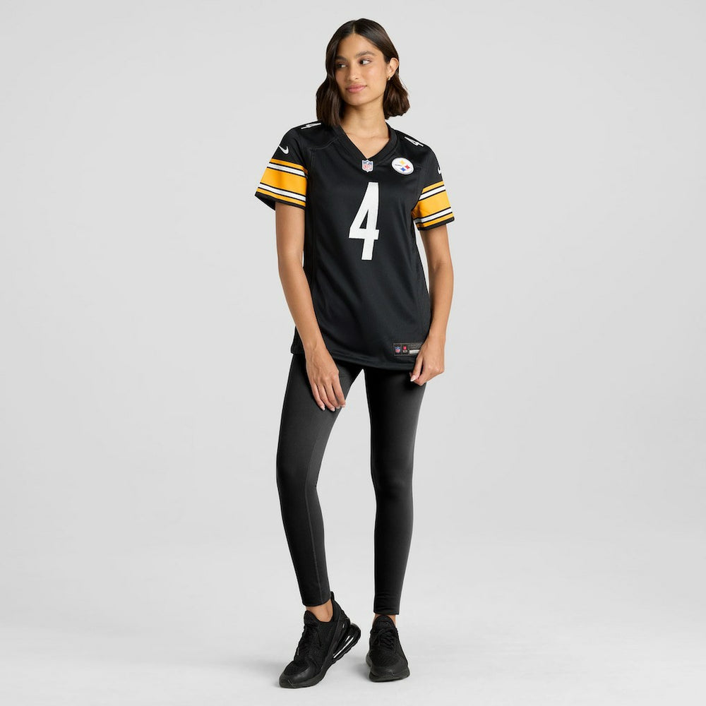 DK Metcalf Pittsburgh Steelers Women's Team Game Jersey - Black