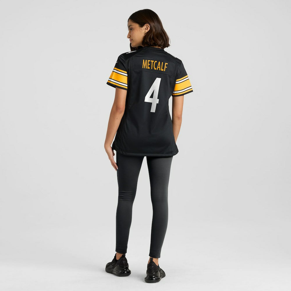 DK Metcalf Pittsburgh Steelers Women's Team Game Jersey - Black