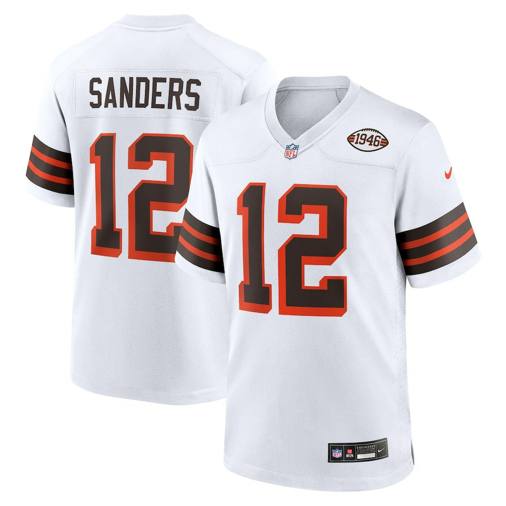 Shedeur Sanders Cleveland Browns 2025 NFL Draft 2nd Alternate Game Jersey - White