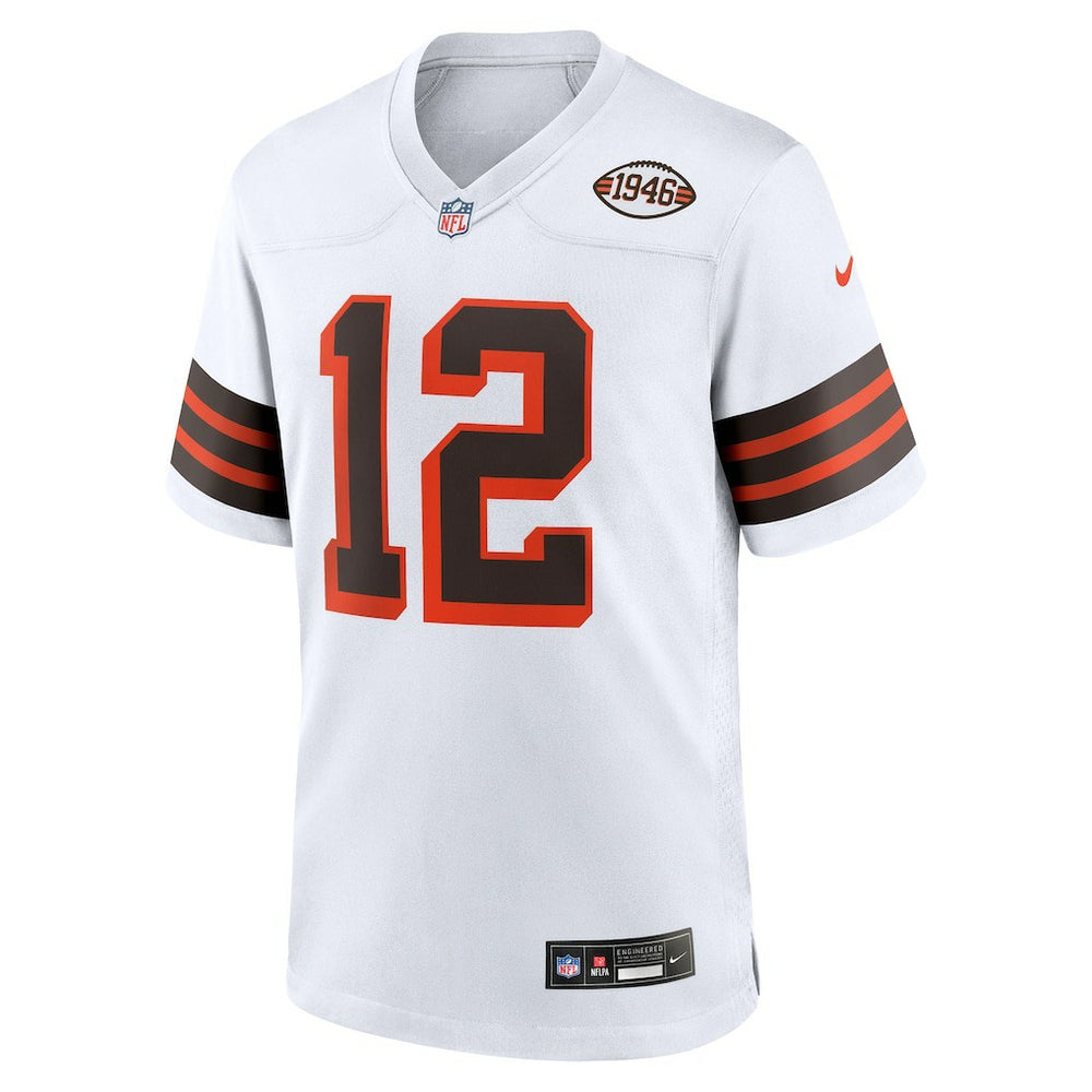 Shedeur Sanders Cleveland Browns 2025 NFL Draft 2nd Alternate Game Jersey - White