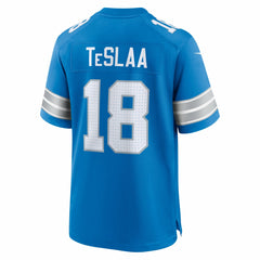 Isaac TeSlaa Detroit Lions Game Player Jersey - Blue