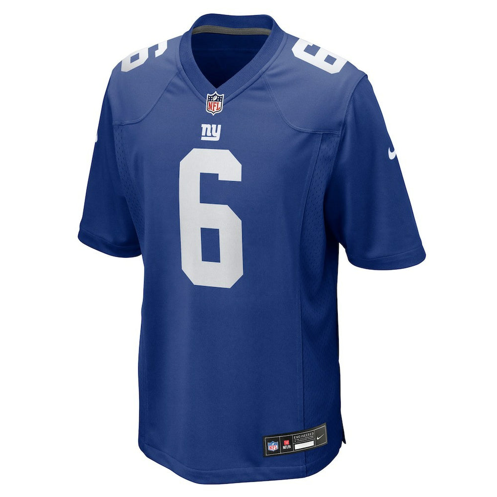 Jaxson Dart New York Giants 2025 NFL Draft First Round Pick Game Jersey - Royal
