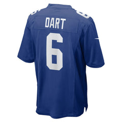 Jaxson Dart New York Giants 2025 NFL Draft First Round Pick Game Jersey - Royal