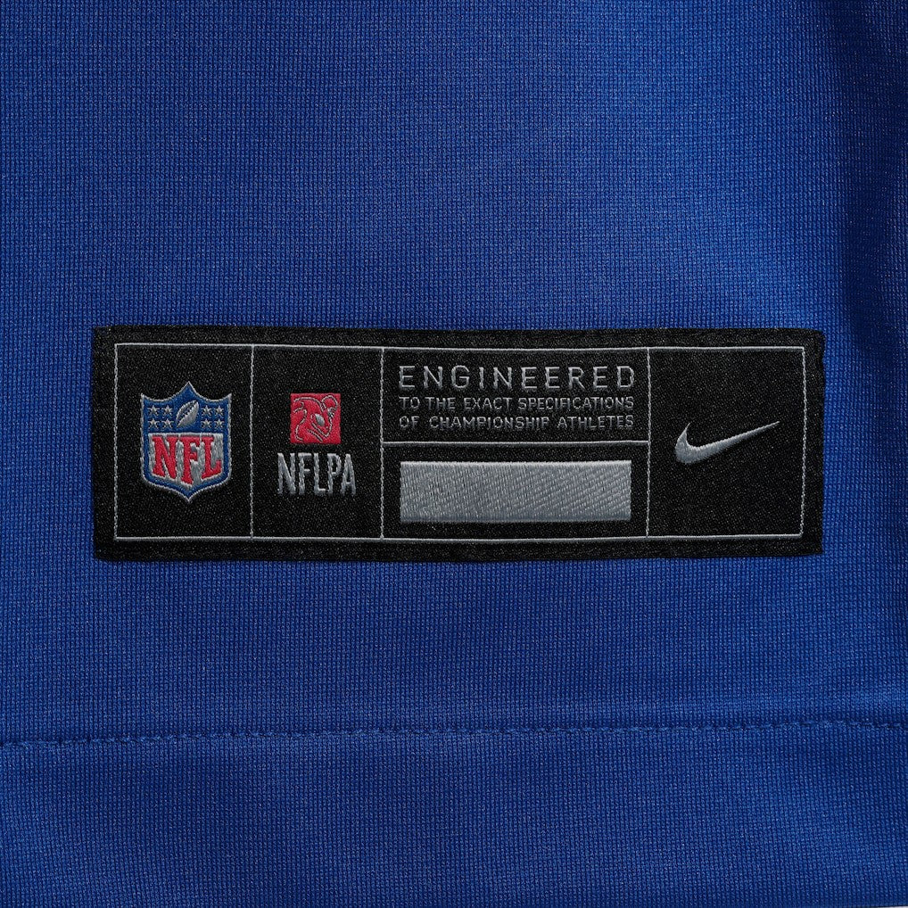 Jaxson Dart New York Giants 2025 NFL Draft First Round Pick Game Jersey - Royal