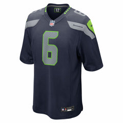 Jalen Milroe Seattle Seahawks 2025 NFL Draft Game Jersey - College Navy