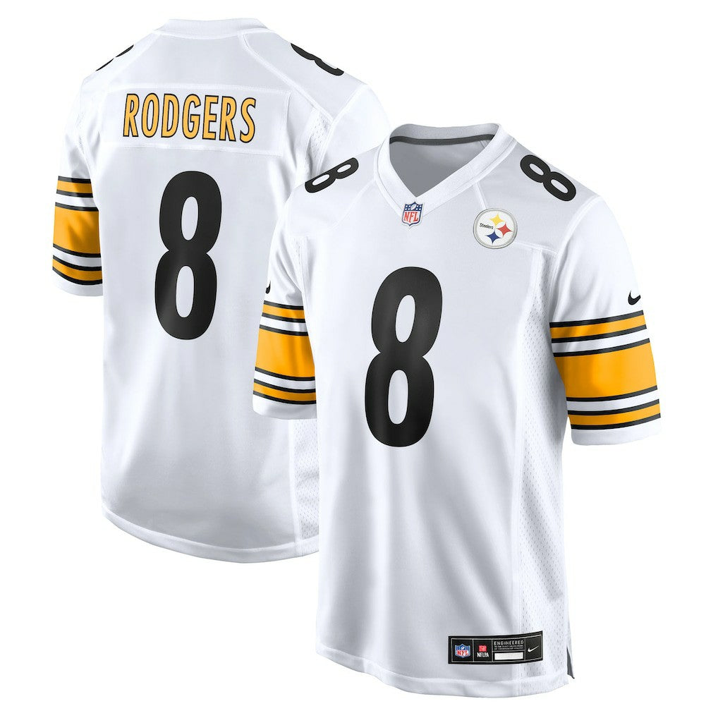 Aaron Rodgers Pittsburgh Steelers Game Jersey - White
