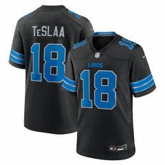 Isaac TeSlaa Detroit Lions Alternate Game Player Jersey - Black