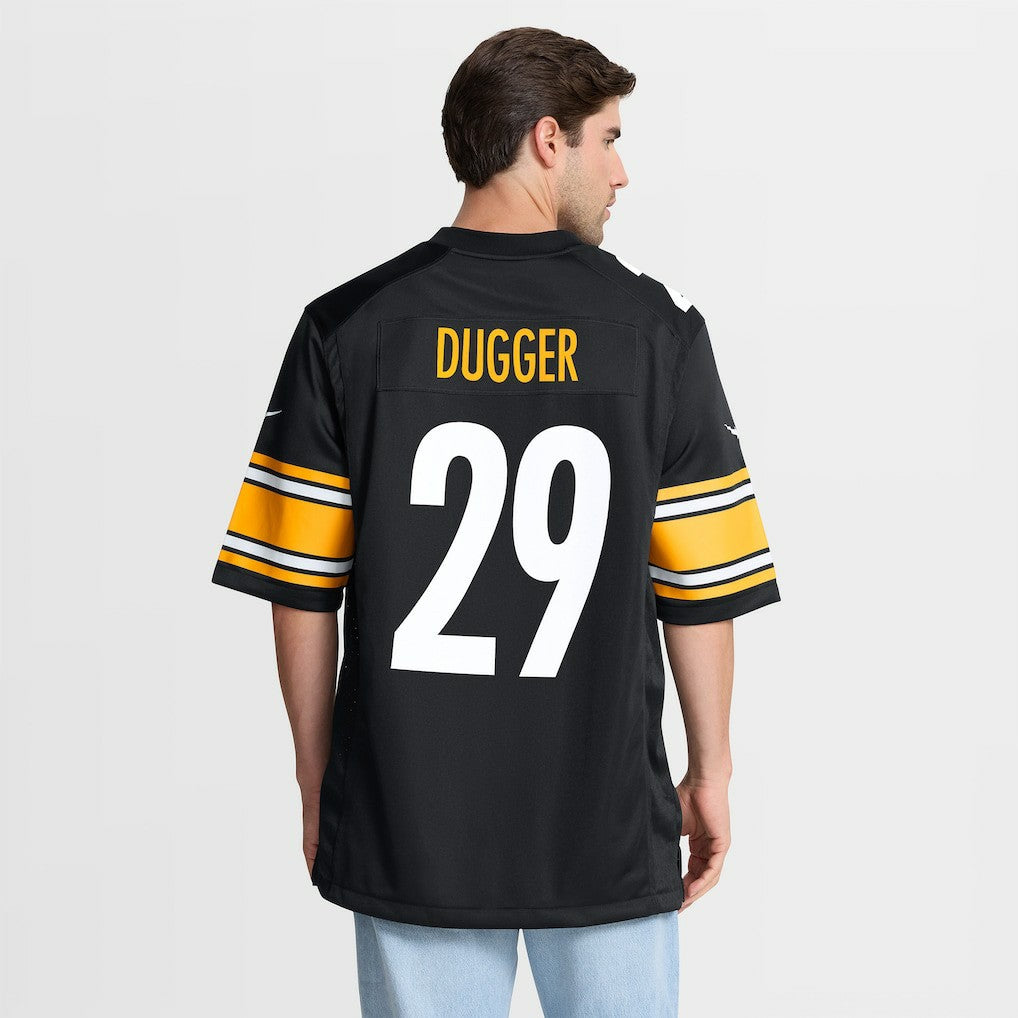 Kyle Dugger Pittsburgh Steelers Team Game Jersey - Black