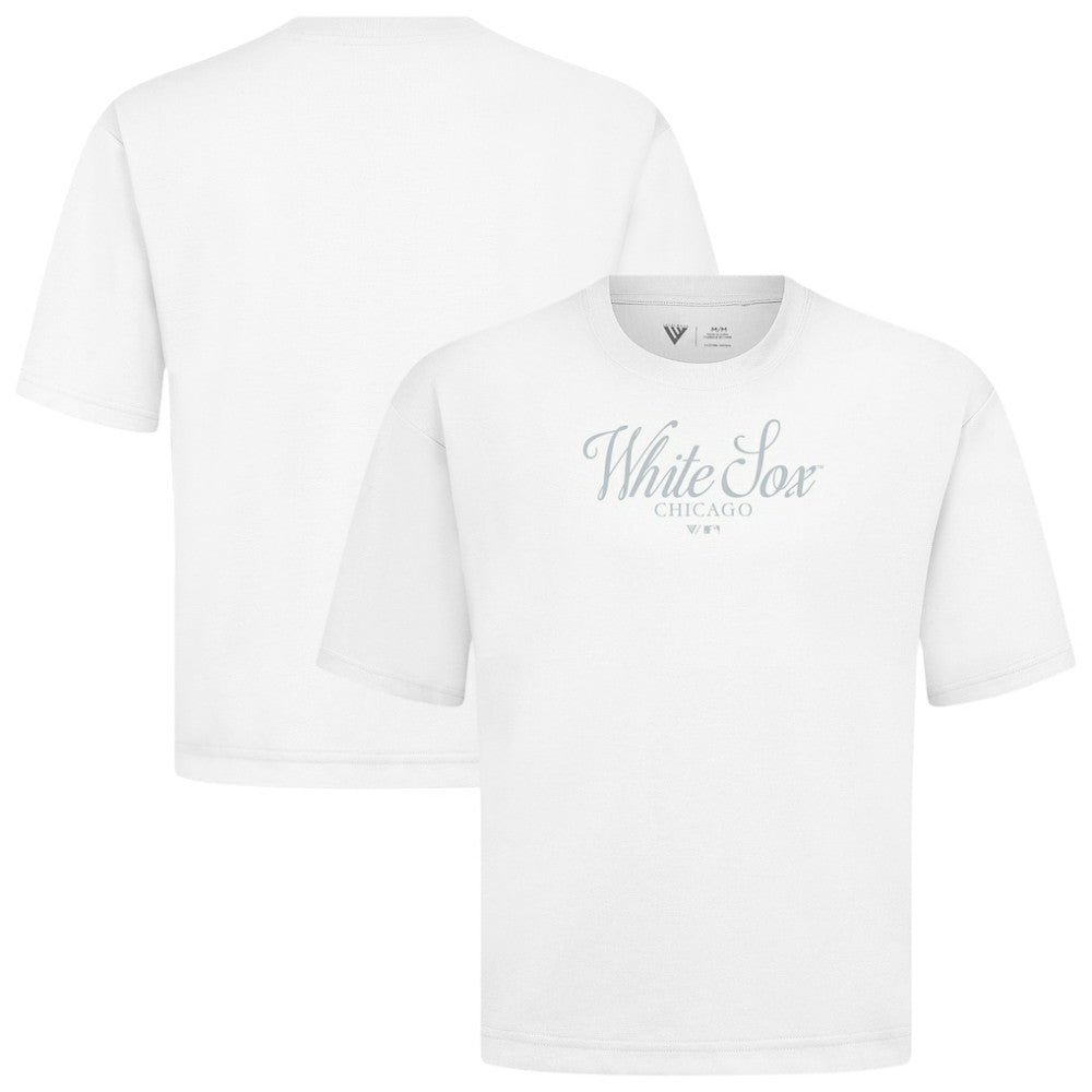 Chicago White Sox Levelwear Ethereal Oversized Luxe Signature Knit T-Shirt White