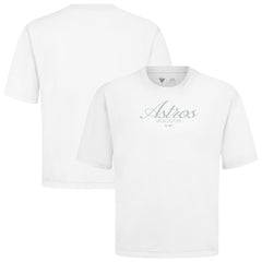 Houston Astros Levelwear Ethereal Oversized Luxe Signature Knit T-Shirt White