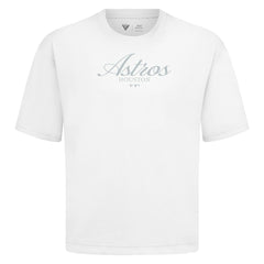 Houston Astros Levelwear Ethereal Oversized Luxe Signature Knit T-Shirt White