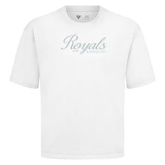 Kansas City Royals Levelwear Ethereal Oversized Luxe Signature Knit T-Shirt White