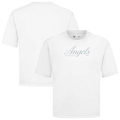 Los Angeles Angels Levelwear Ethereal Oversized Luxe Signature Knit T-Shirt White