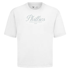 Philadelphia Phillies Levelwear Ethereal Oversized Luxe Signature Knit T-Shirt White