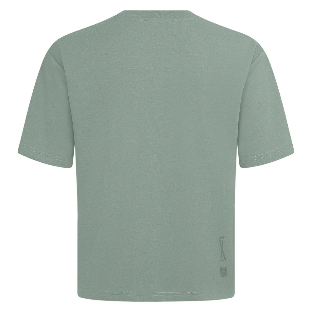 Texas Rangers Levelwear Ethereal Oversized Luxe Signature Knit T-Shirt Green