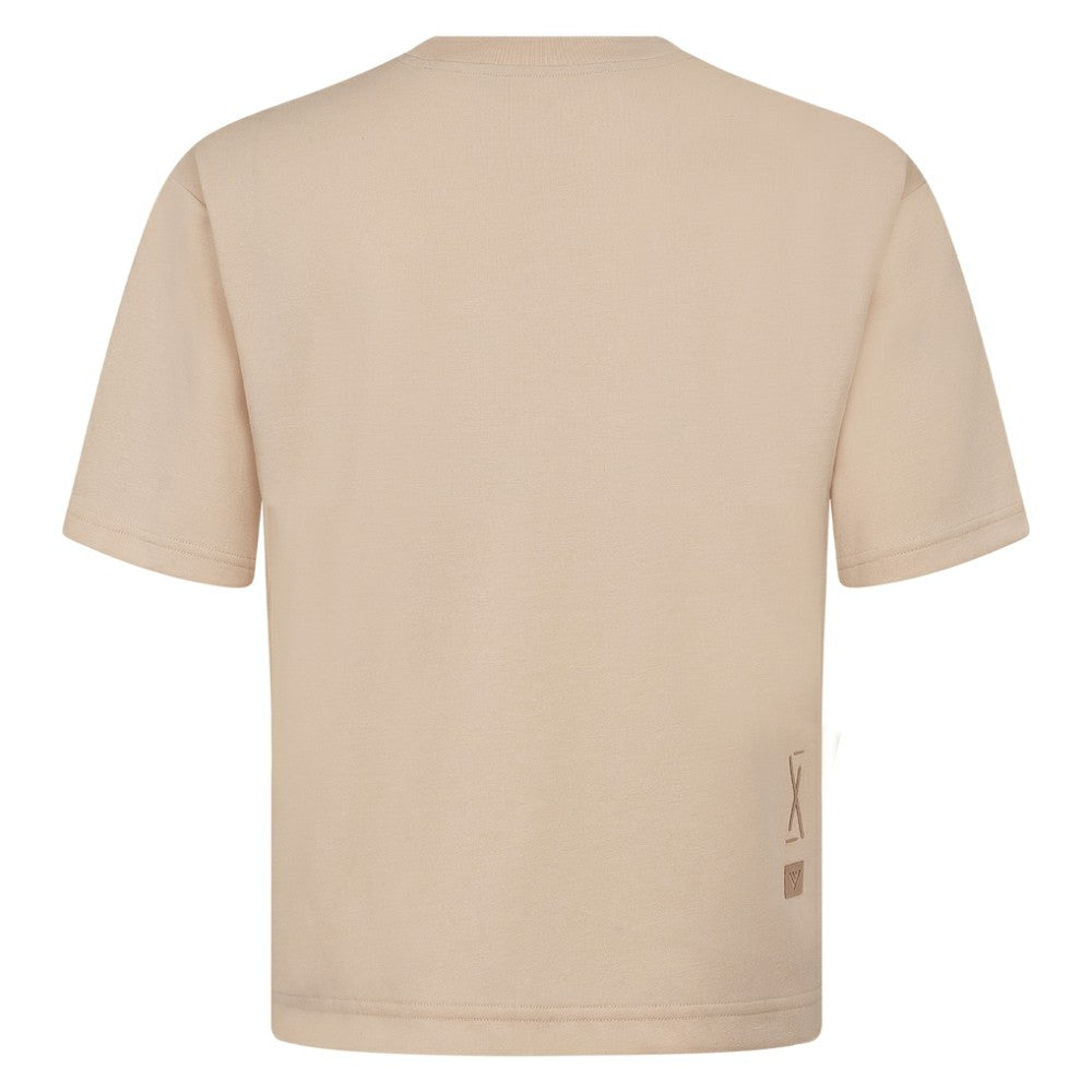 Colorado Rockies Levelwear Ethereal Oversized Luxe Signature Knit T-Shirt Khaki