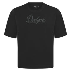 Los Angeles Dodgers Levelwear Ethereal Oversized Luxe Signature Knit T-Shirt Black