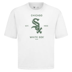 Chicago White Sox Levelwear Crossway Oversized Luxe Signature Knit T-Shirt White