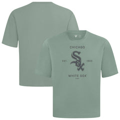 Chicago White Sox Levelwear Crossway Oversized Luxe Signature Knit T-Shirt Green