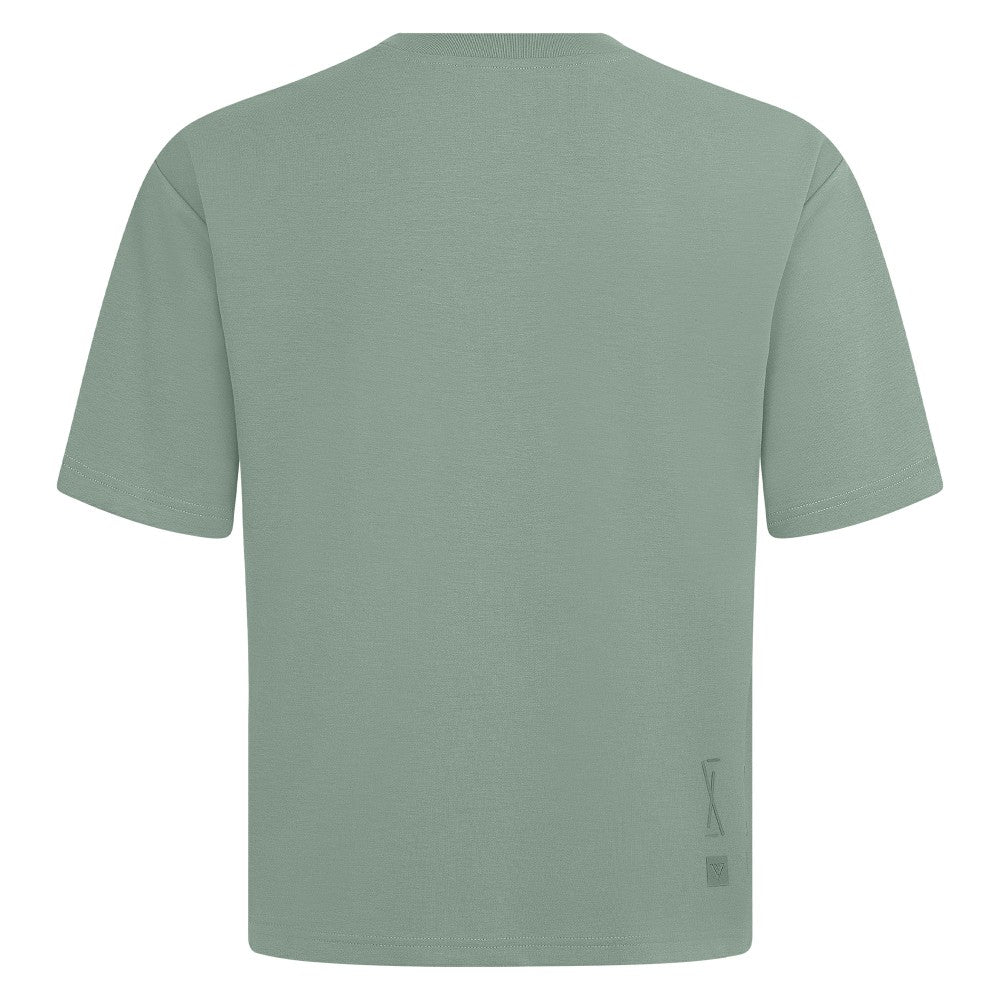 Minnesota Twins Levelwear Crossway Oversized Luxe Signature Knit T-Shirt Green