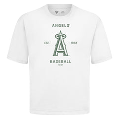 Los Angeles Angels Levelwear Crossway Oversized Luxe Signature Knit T-Shirt White