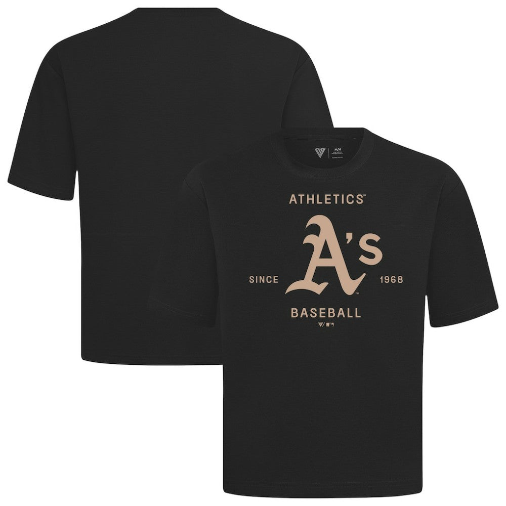 Athletics Levelwear Crossway Oversized Luxe Signature Knit T-Shirt Black