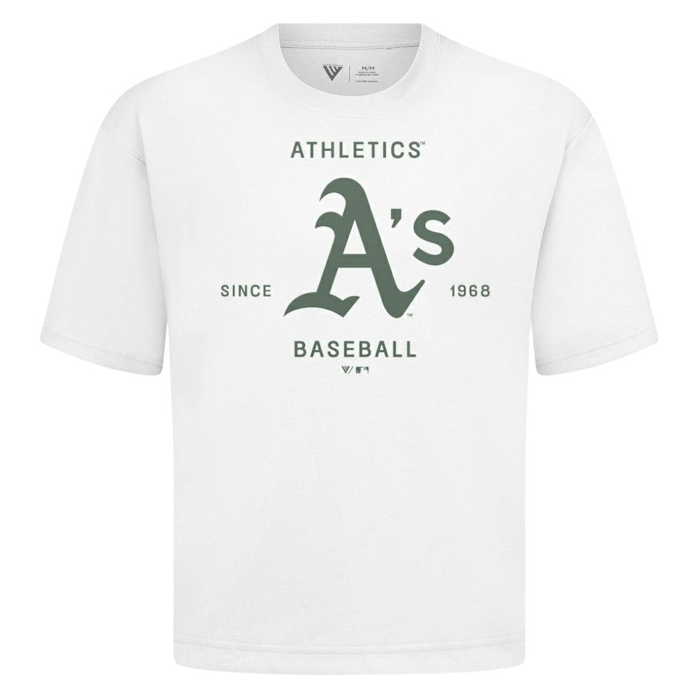 Athletics Levelwear Crossway Oversized Luxe Signature Knit T-Shirt White