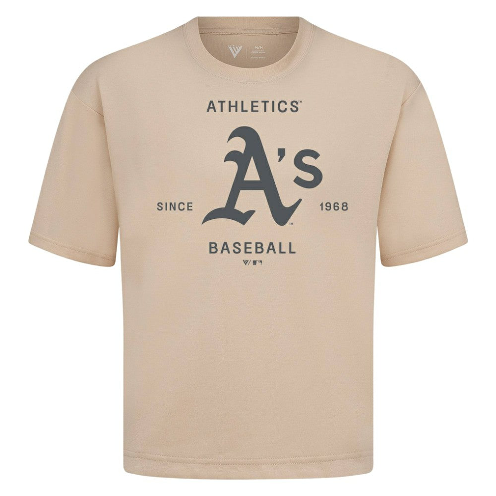 Athletics Levelwear Crossway Oversized Luxe Signature Knit T-Shirt Khaki