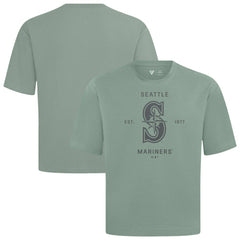 Seattle Mariners Levelwear Crossway Oversized Luxe Signature Knit T-Shirt Green