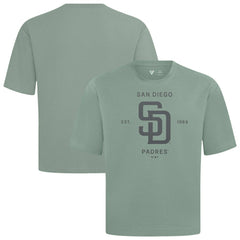 San Diego Padres Levelwear Crossway Oversized Luxe Signature Knit T-Shirt Green