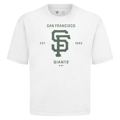 San Francisco Giants Levelwear Crossway Oversized Luxe Signature Knit T-Shirt White